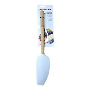 NEW KitchenAid Bamboo Spatula in White